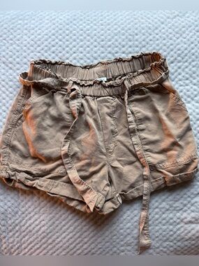 Aerie tie-front cargo shorts